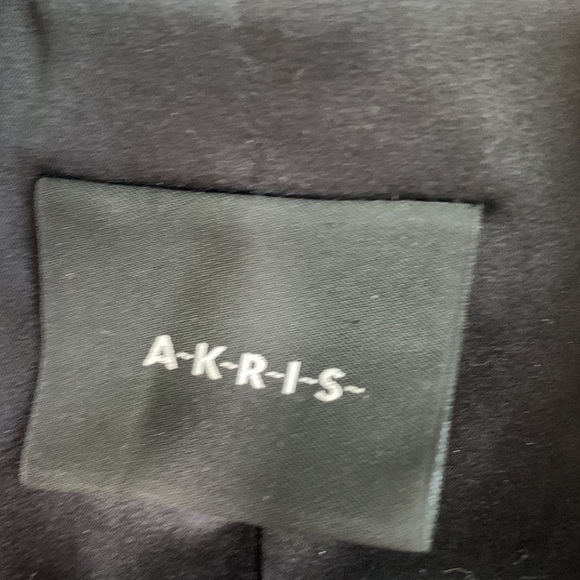 Akris Silk Tweed Knit Green Brown Notched Blazer size 10 - Picture 3 of 7